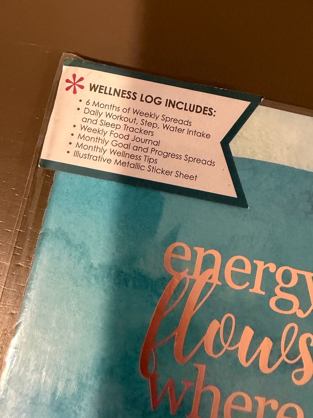 Erin Condren Petite Planner Wellness Log in Watercolor - Picture 3 of 11